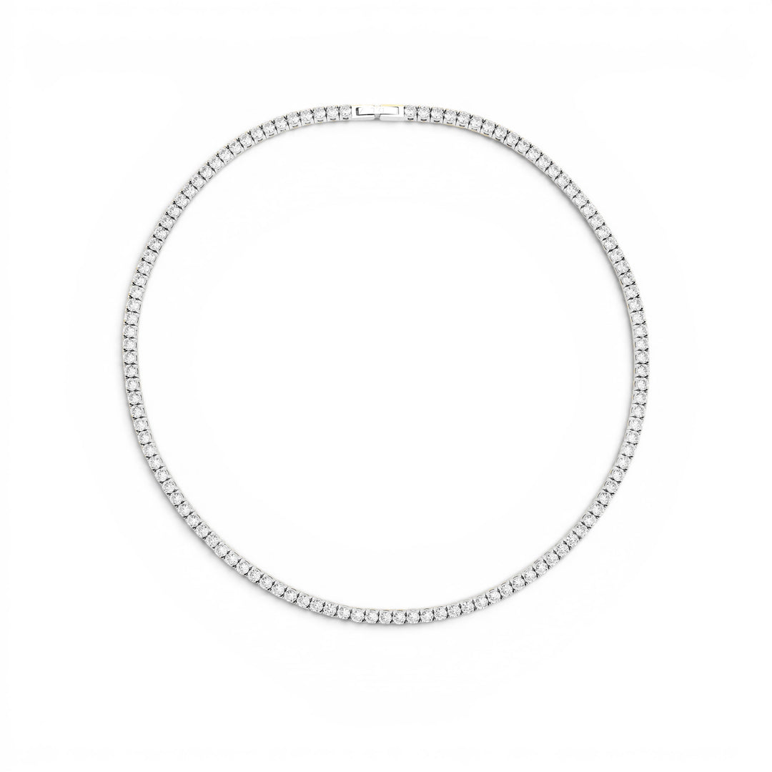 D.Louise Silver Luxe Tennis Necklace image 8