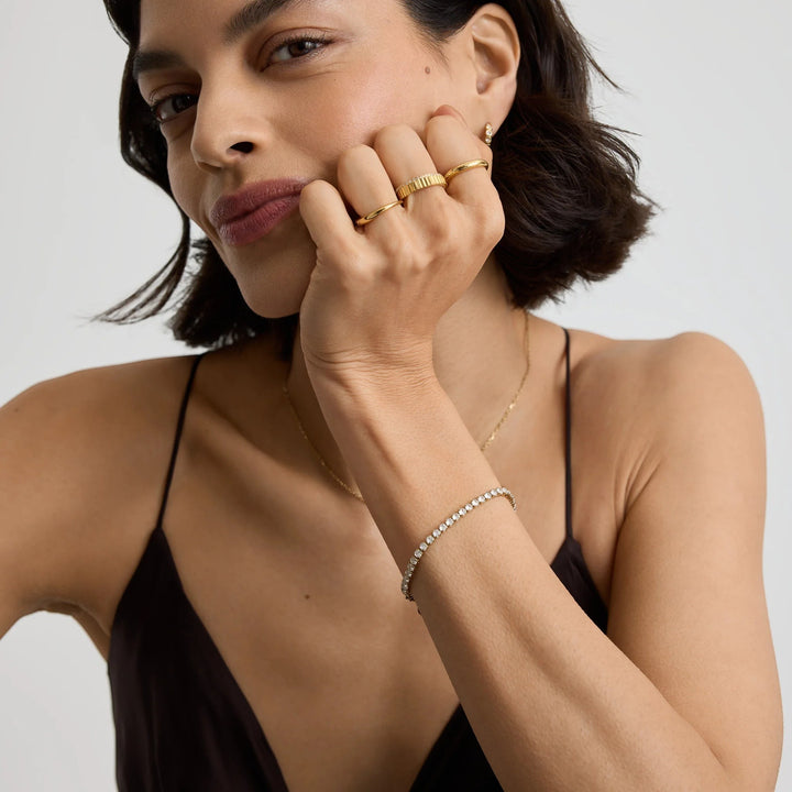 D.Louise Luxe Gold Tennis Bracelet