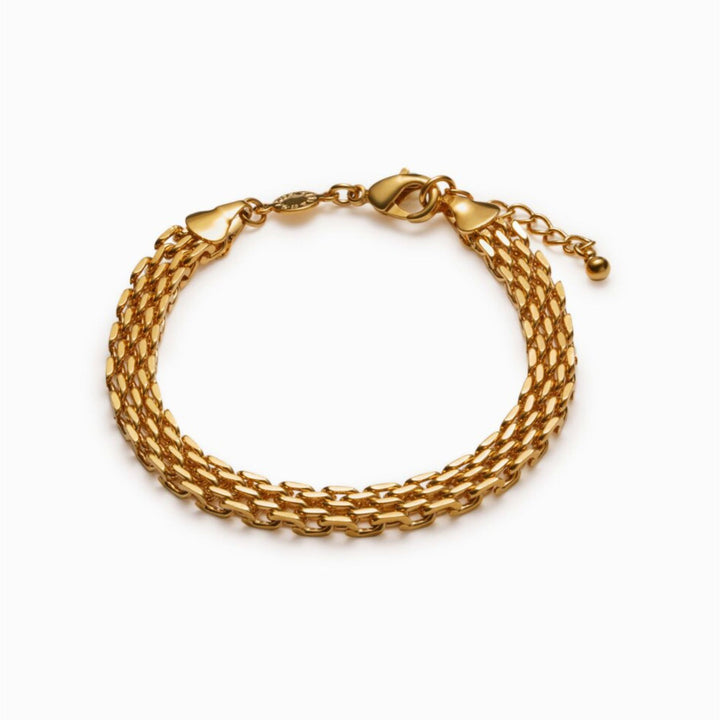 Katie Loxton Braid Chain Waterproof Gold Bracelet