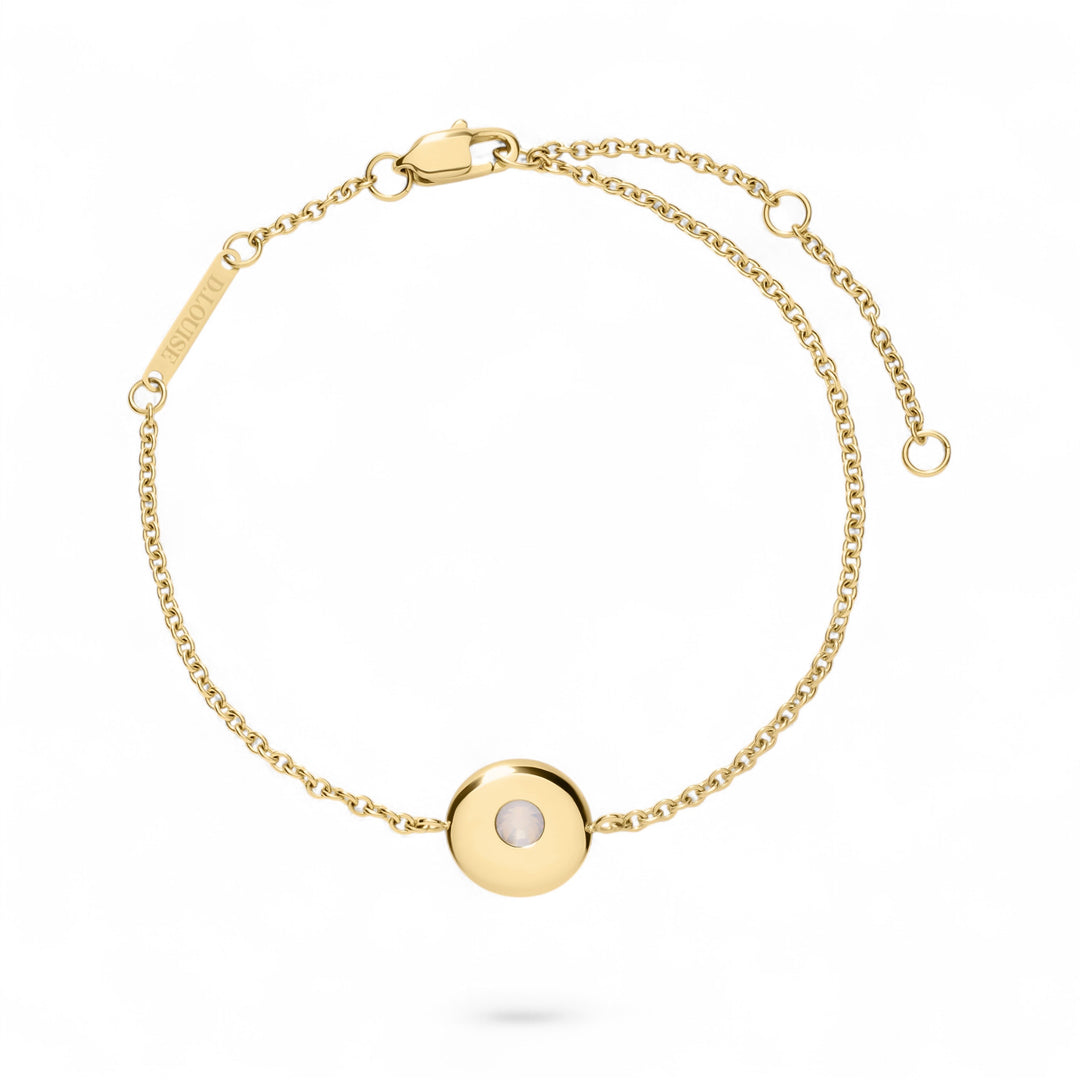D.Louise June Birthstone Gold Bracelet