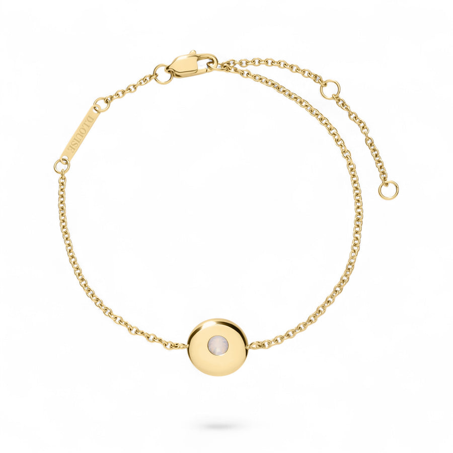 D.Louise June Birthstone Gold Bracelet