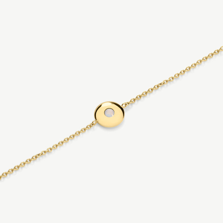 D.Louise June Birthstone Gold Bracelet detail view