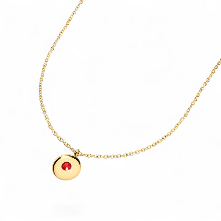 D.Louise July Birthstone Gold Necklace