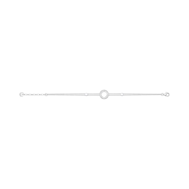 Thomas Sabo Open Circle Silver Double Chain Bracelet A1878-051-14