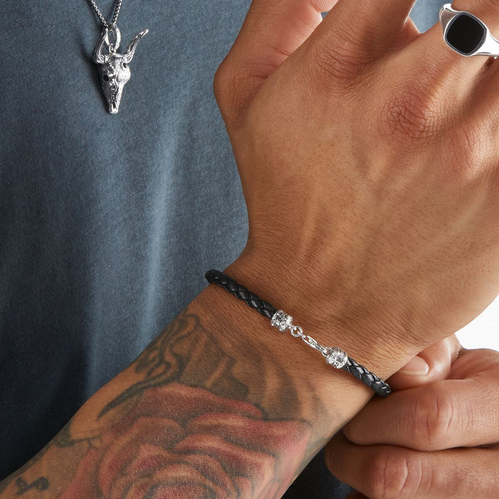 Thomas Sabo Leather Bracelet - Black - A2011-682-11-L19