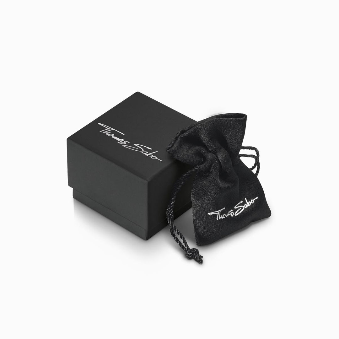 Thomas Sabo Hook Drop Earrings with White Zirconia Silver