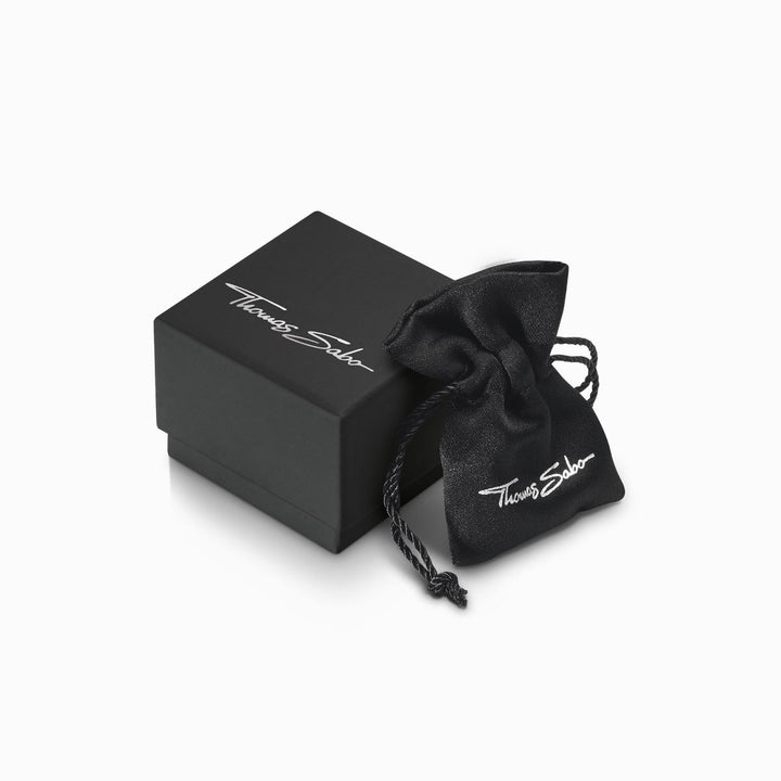 Thomas Sabo Hook Drop Earrings with White Zirconia Silver