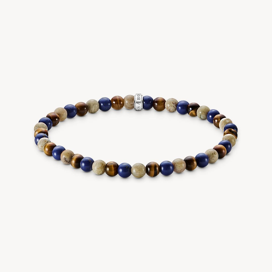 Thomas Sabo Bracelet with Brown and Blue Beads - A2183-531-7