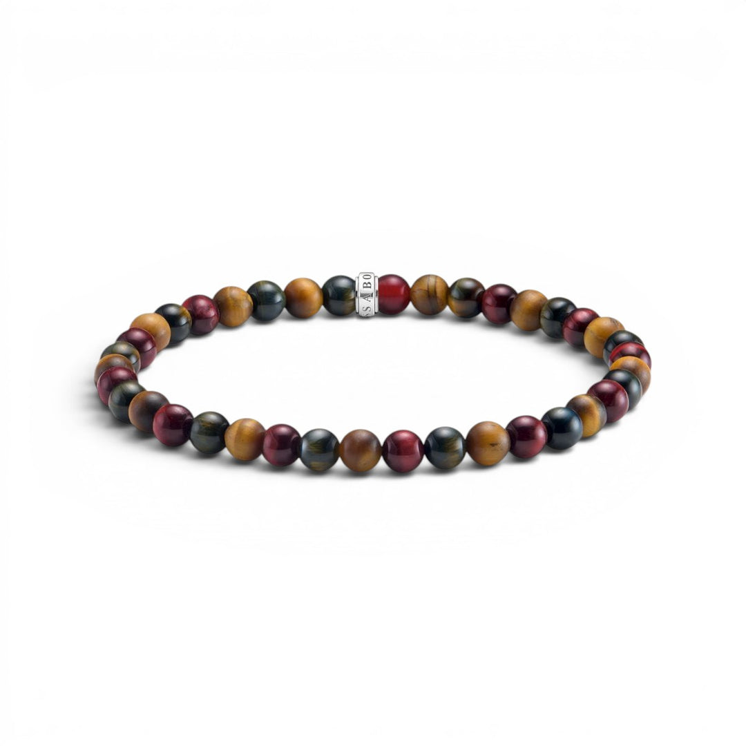 Thomas Sabo Talisman Bracelet with Tiger Eye Beads - A2183-826-7