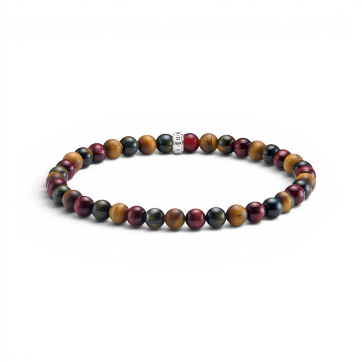 Thomas Sabo Talisman Bracelet with Tiger Eye Beads - A2183-826-7