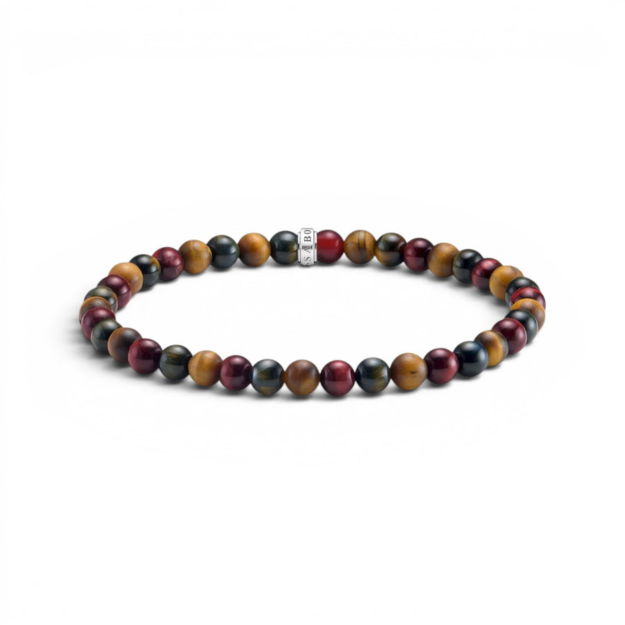 Thomas Sabo Talisman Bracelet with Tiger Eye Beads - A2183-826-7