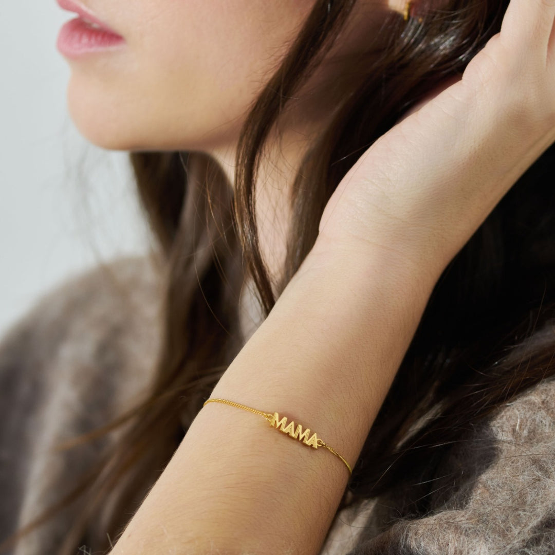 Rachel Jackson Art Deco Mama Bracelet Gold ALMBGP