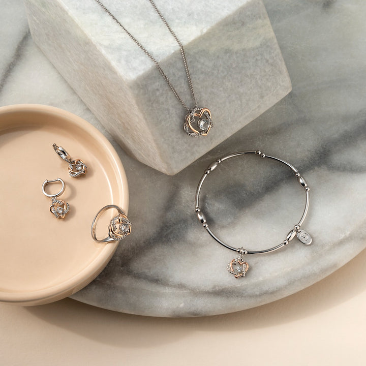 Clogau Always In My Heart White Topaz Pendant 3SAMH0091