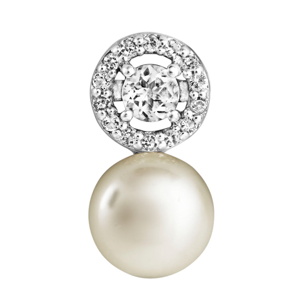 Jersey Pearl Amberley Halo Cluster Earrings 1703306