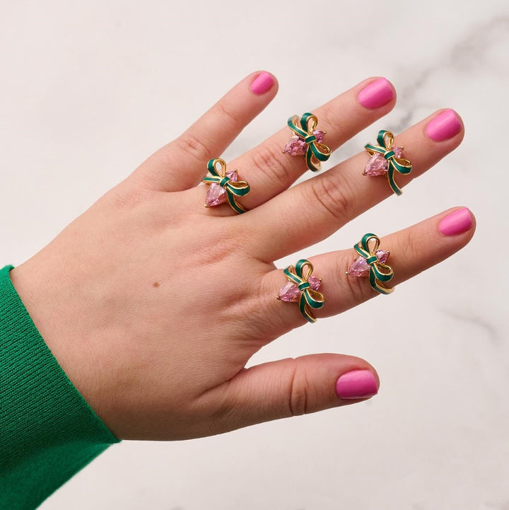 Amelia Scott Bow Gold Rings