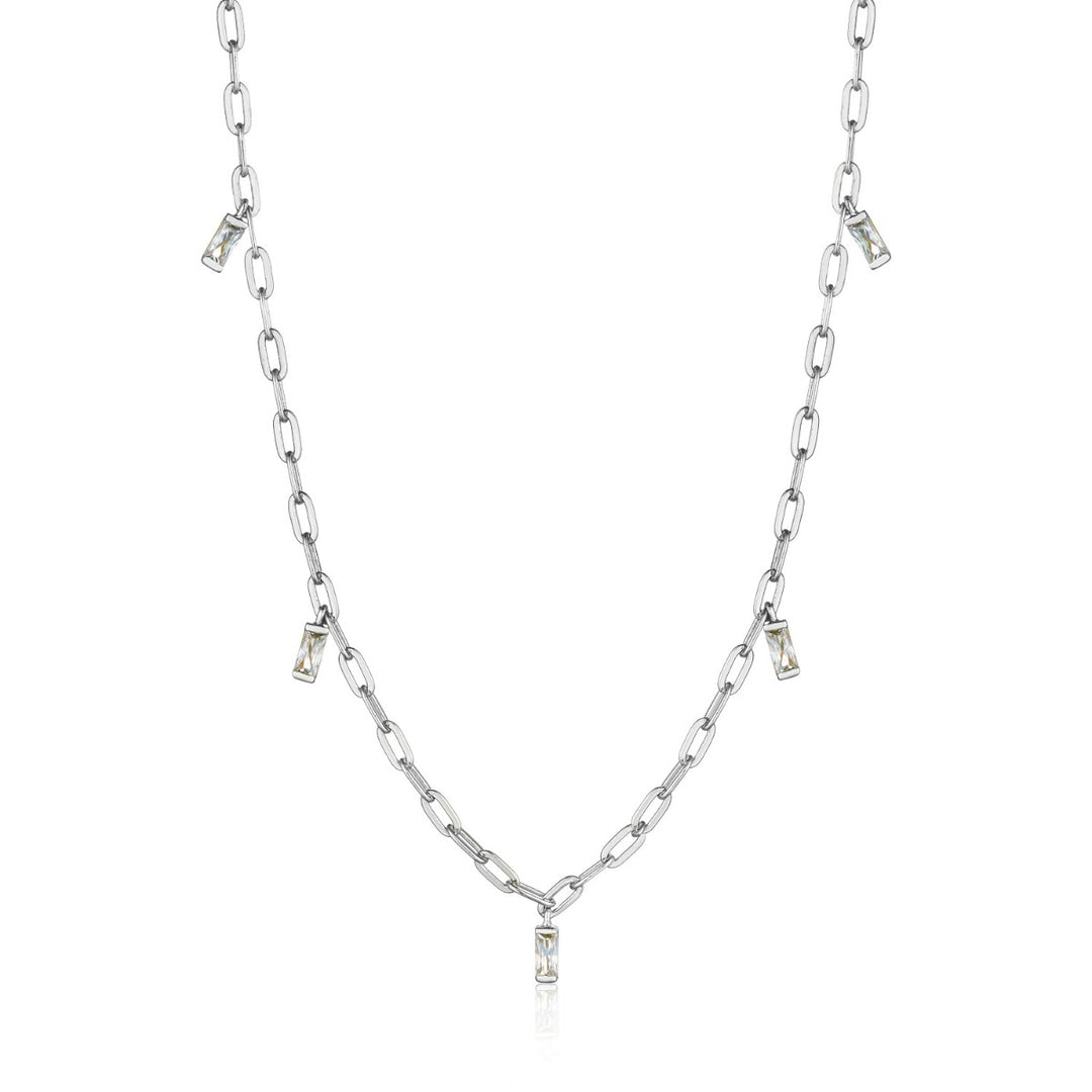 Ania Haie Glow Drop Necklace - Silver N018-02H