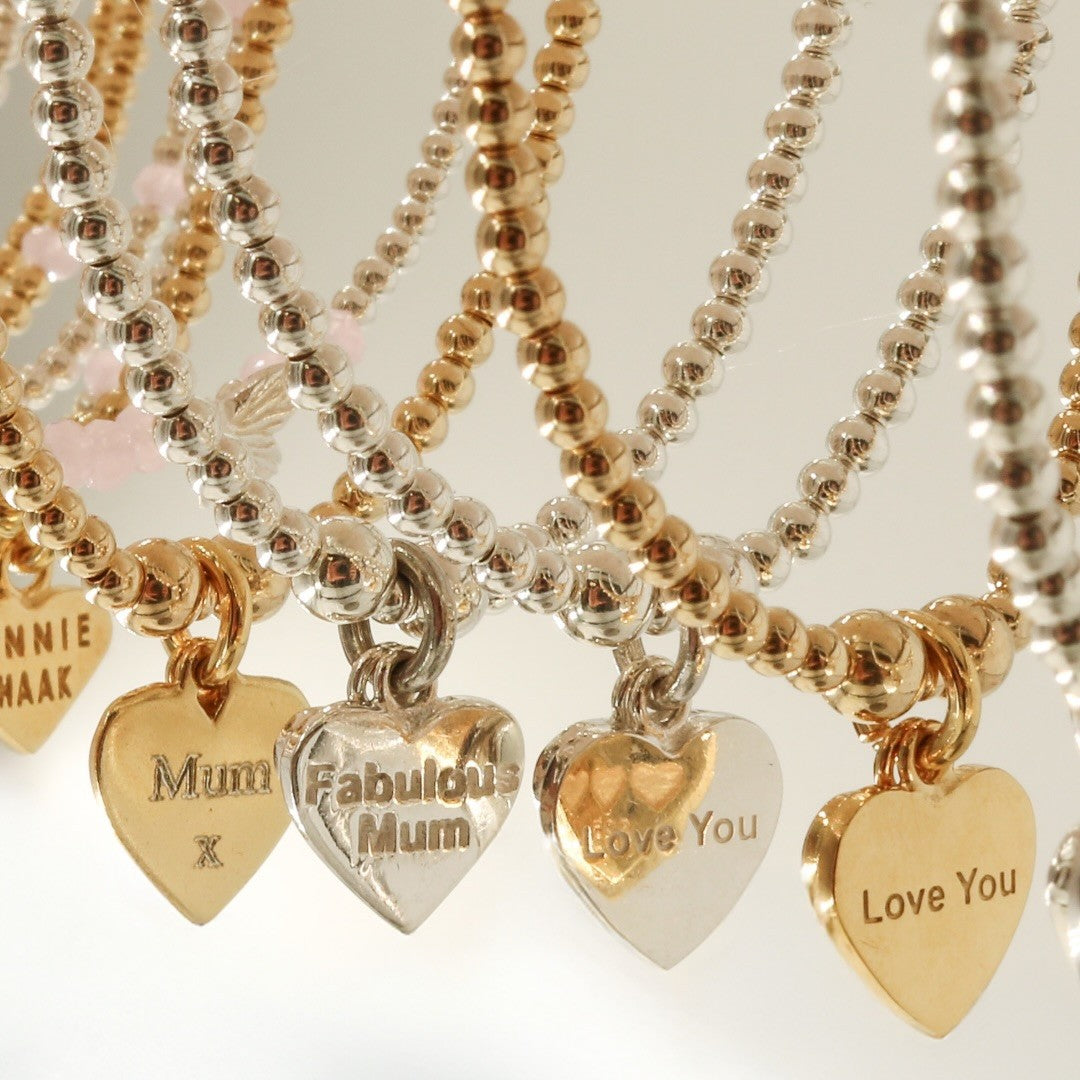 Annie Haak Santeenie Gold Charm Bracelet - Flower and Mum - B2735-17