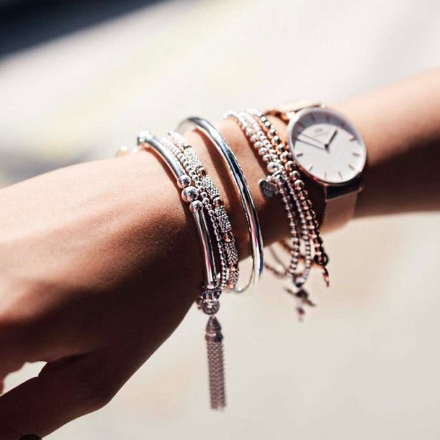 Annie Haak Santeenie Silver Bracelet - Chain Tassel
