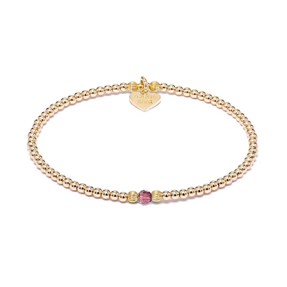 Annie Haak Aster Gold Plated Bracelet - Amethyst