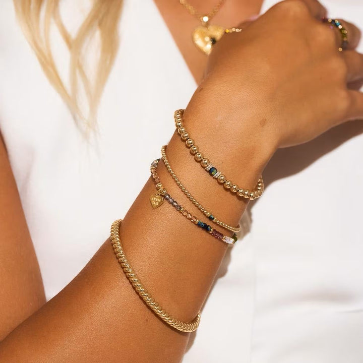 Annie Haak Crystal Delight Gold Plated Bracelet Stack