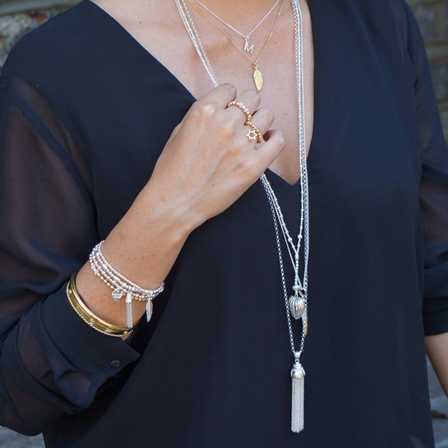 Annie Haak Biji Tassel Charm Bracelet