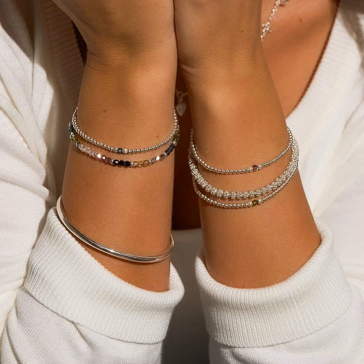 Annie Haak Aster Silver Bracelet - Midnight Blue