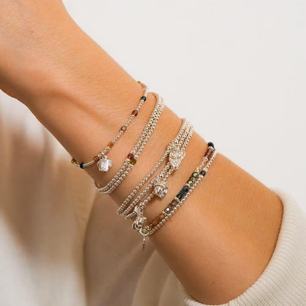 Annie Haak Crystal Delight Silver Bracelet Stack