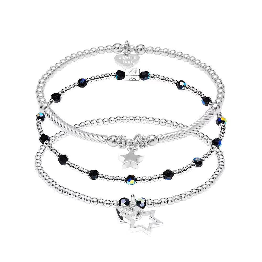 Annie Haak Glitz Silver Bracelet Stack