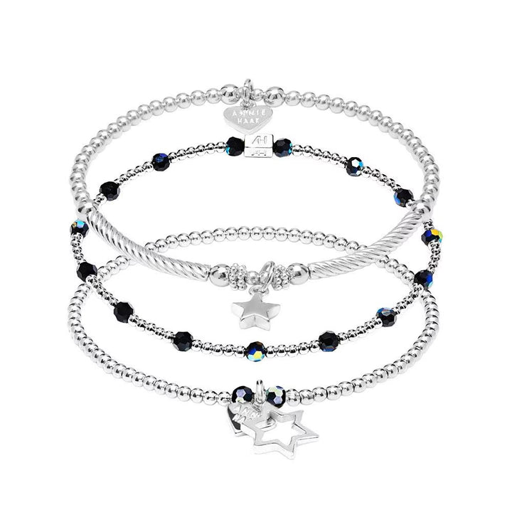 Annie Haak Glitz Silver Bracelet Stack