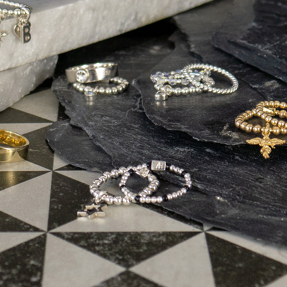 Annie Haak Mini Charm Silver Ring - Open Star