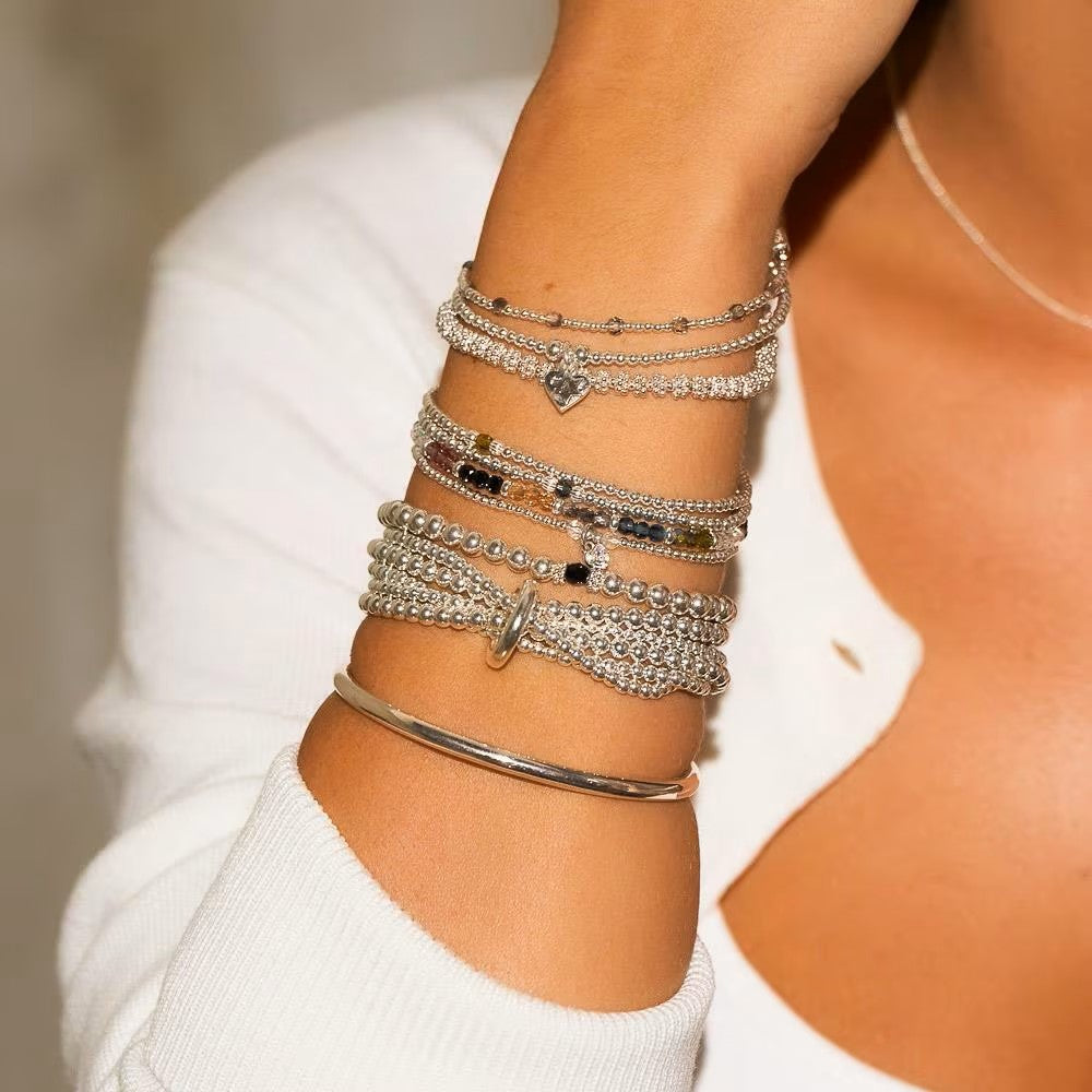 Annie Haak Aster Silver Bracelet - Midnight Blue