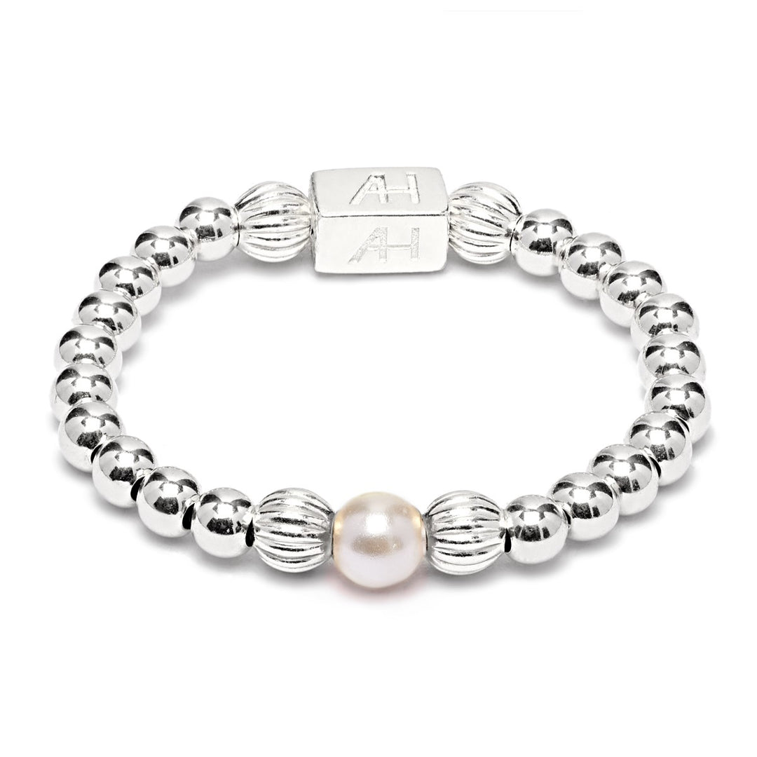 Annie Haak Aster Silver Ring - Pearl R0345