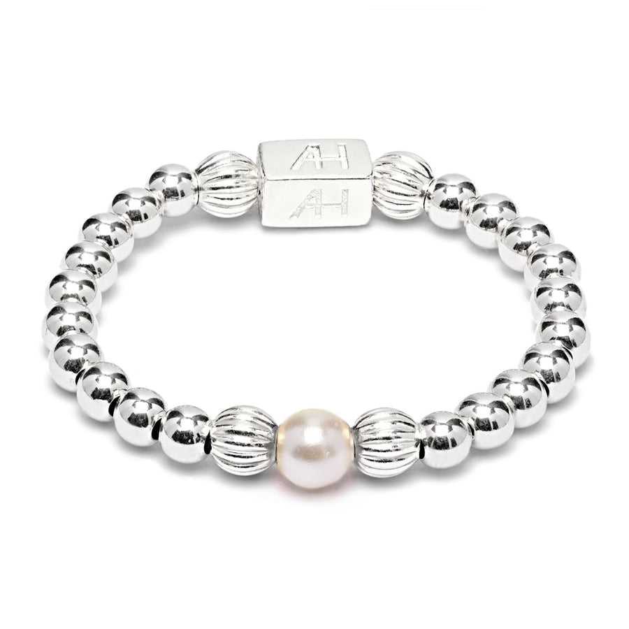 Annie Haak Aster Silver Ring - Pearl R0345