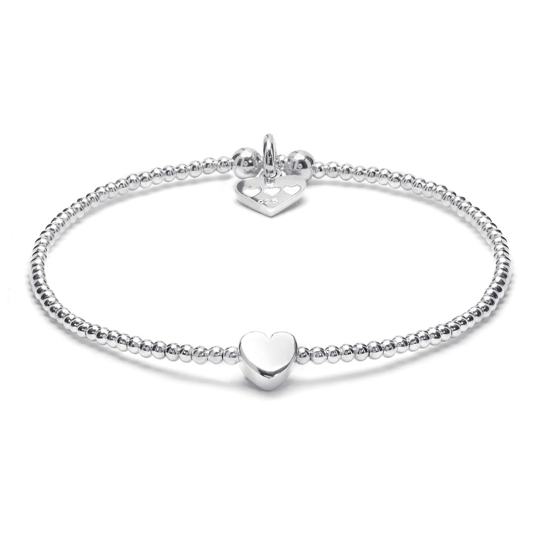 Annie Haak Dainty Boxed Heart Silver Bracelet B0062-17