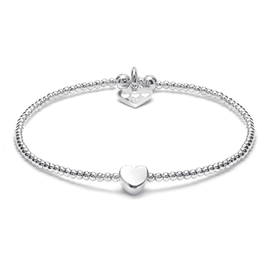 Annie Haak Dainty Boxed Heart Silver Bracelet B0062-17