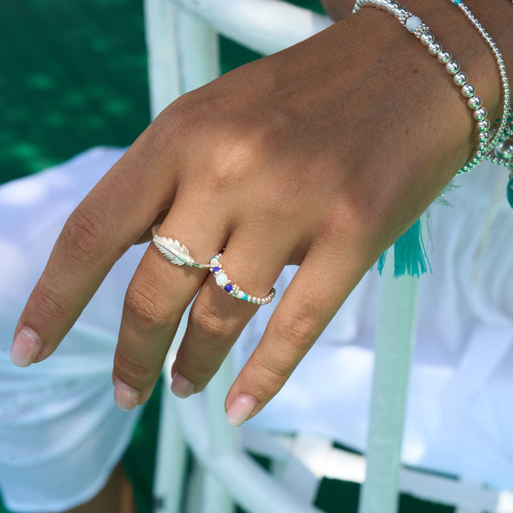 Annie Haak Esme Feather Silver Ring