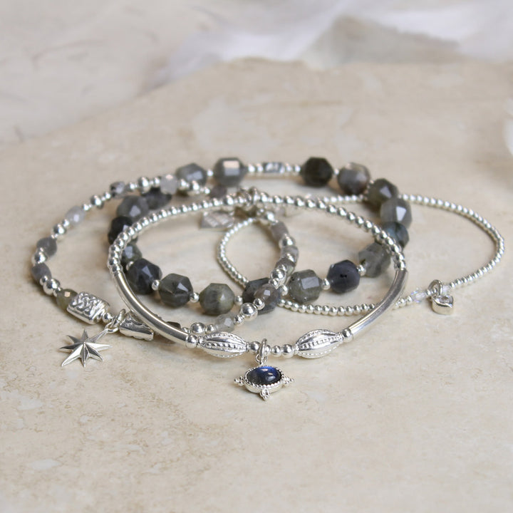 Annie Haak Santeenie Silver Charm Bracelet - Labradorite