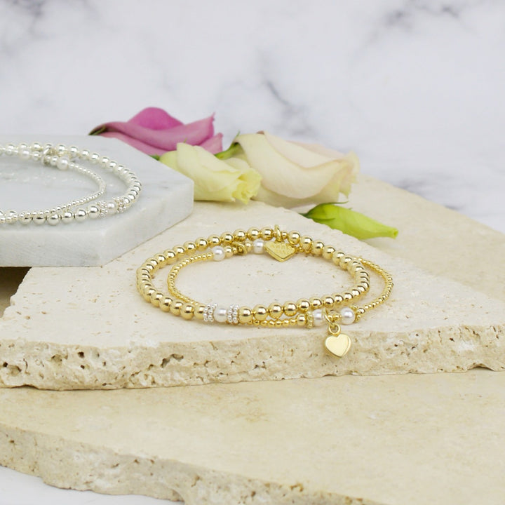 Annie Haak Pearly Gold Bracelet Stack