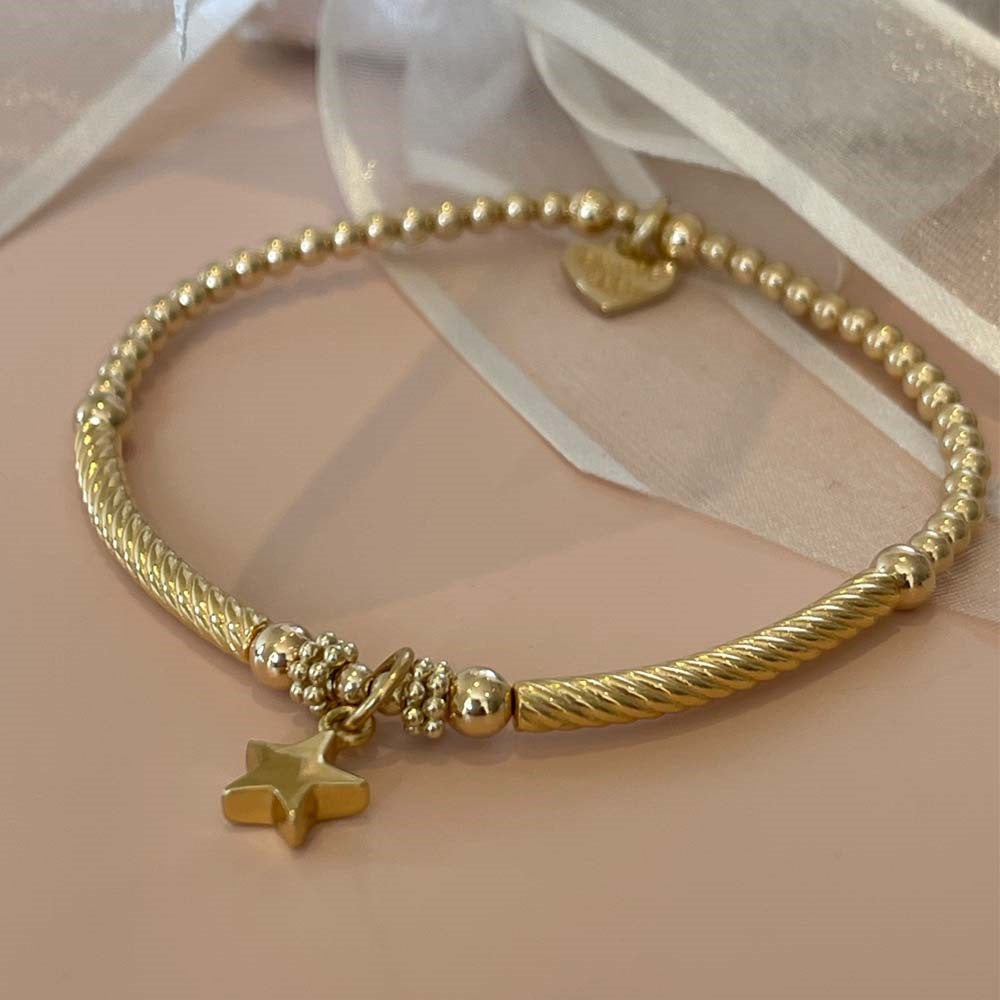Annie Haak Pipa Boxed Star Gold Charm Bracelet B2086