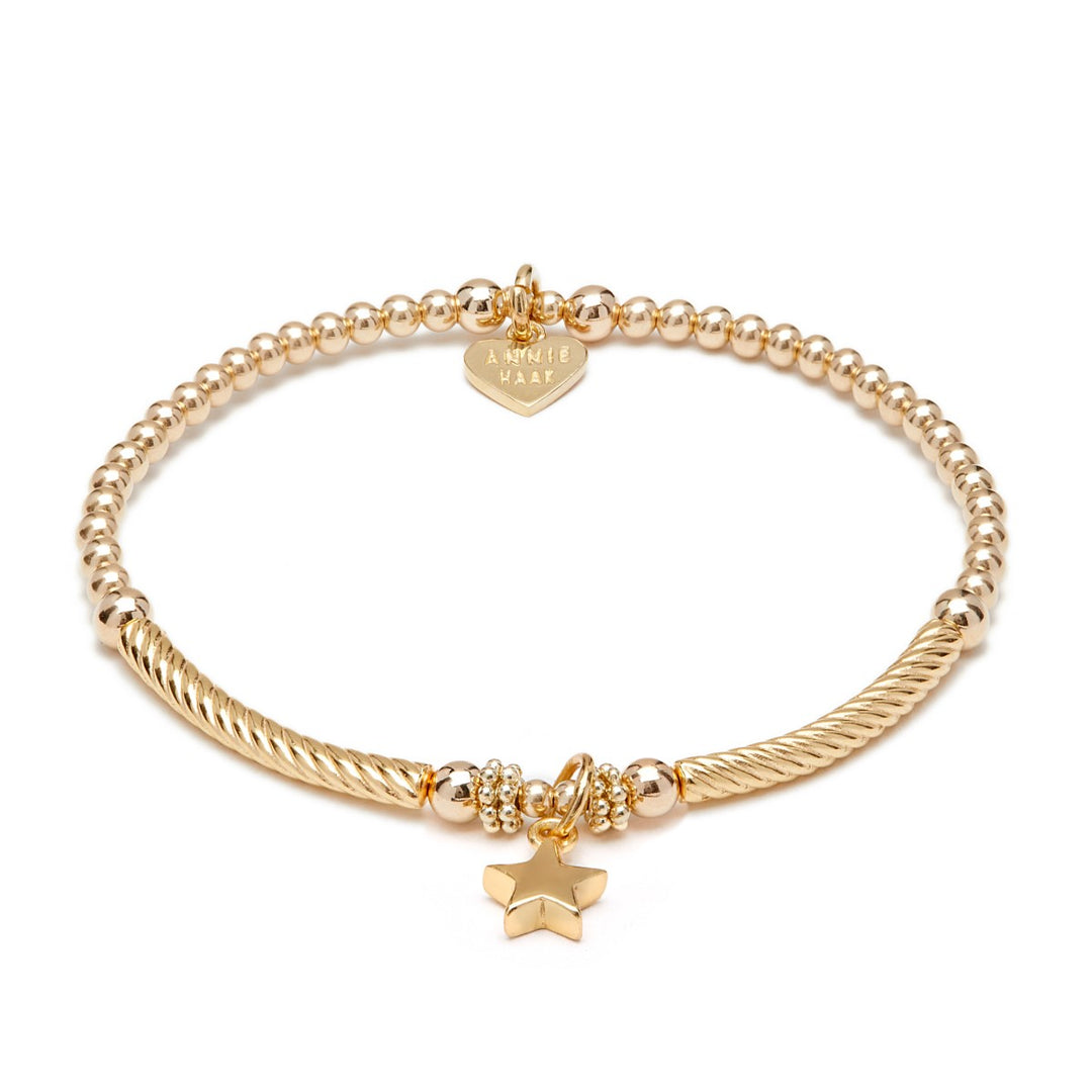 Annie Haak Pipa Boxed Star Gold Charm Bracelet B2086