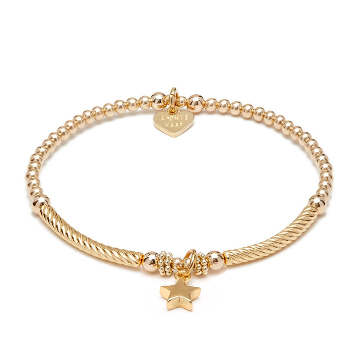 Annie Haak Pipa Boxed Star Gold Charm Bracelet B2086
