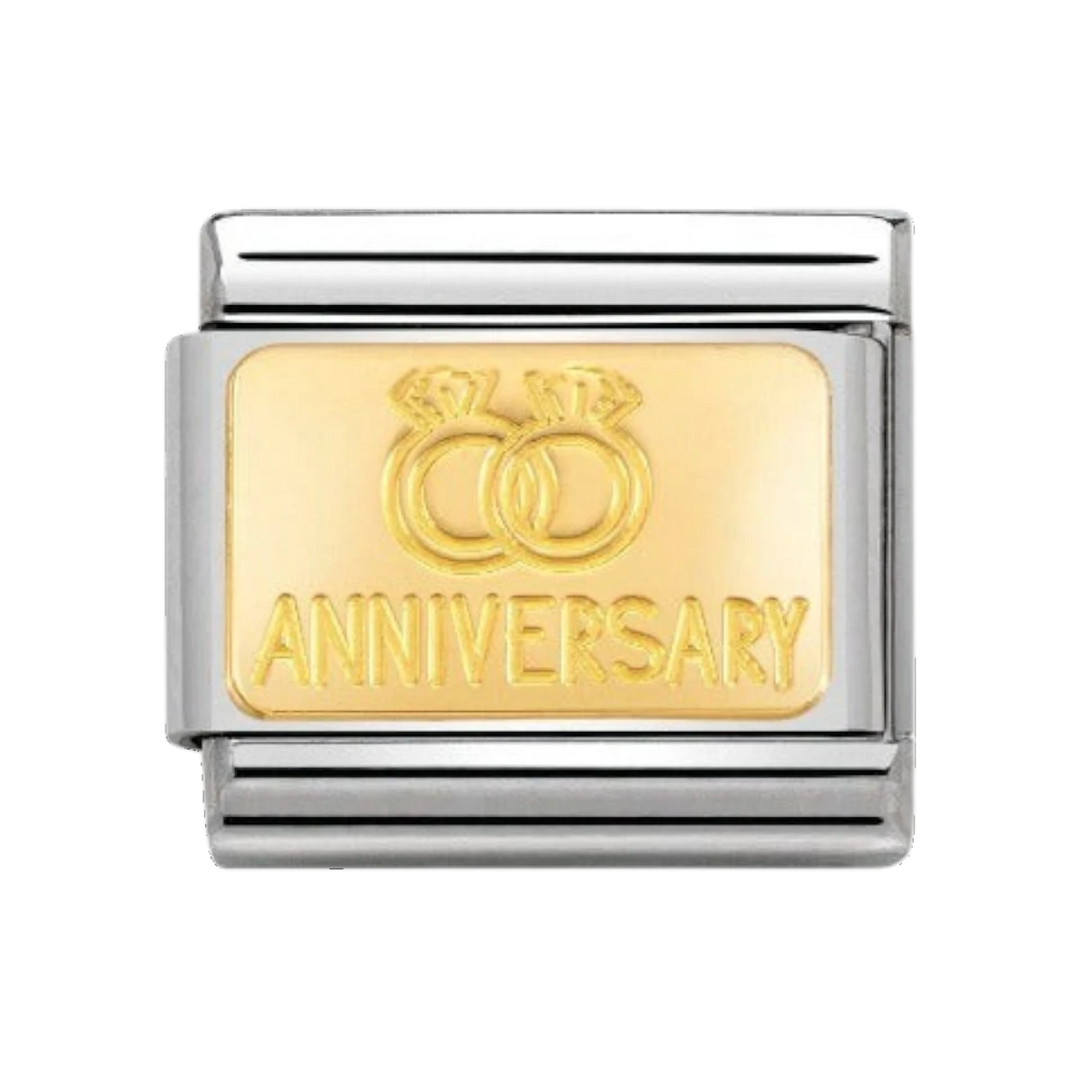 Nomination Classic Anniversary Charm - 18k Gold - 030121/32
