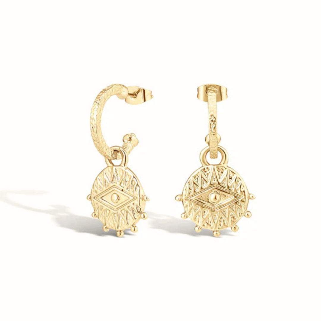 Formation Co Ayna Seeing Eye Hoop Earrings