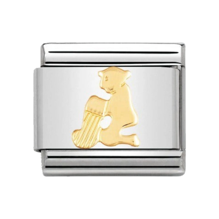 Nomination Classic Aquarius Charm - 18k Gold - 030104/11