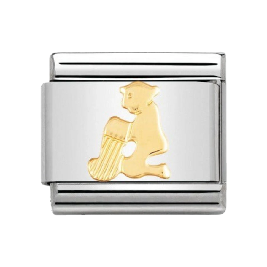 Nomination Classic Aquarius Charm - 18k Gold - 030104/11