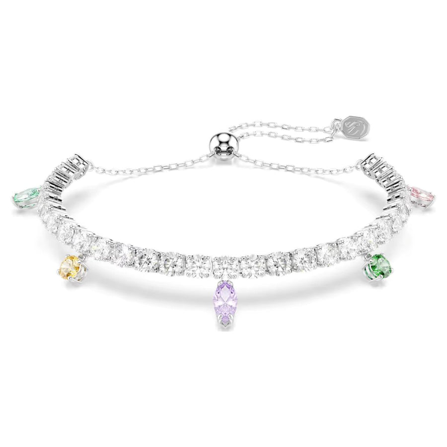 Ariana Grande x Swarovski Tennis Bracelet Mixed Cuts - Multicoloured with Rhodium Plating - 5742463