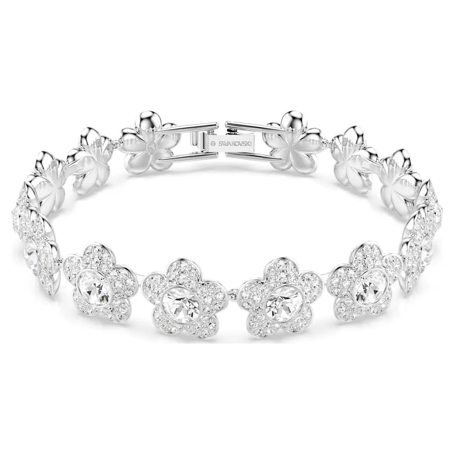 Ariana Grande x Swarovski Flower Tennis Bracelet - White with Rhodium Plating 5749182