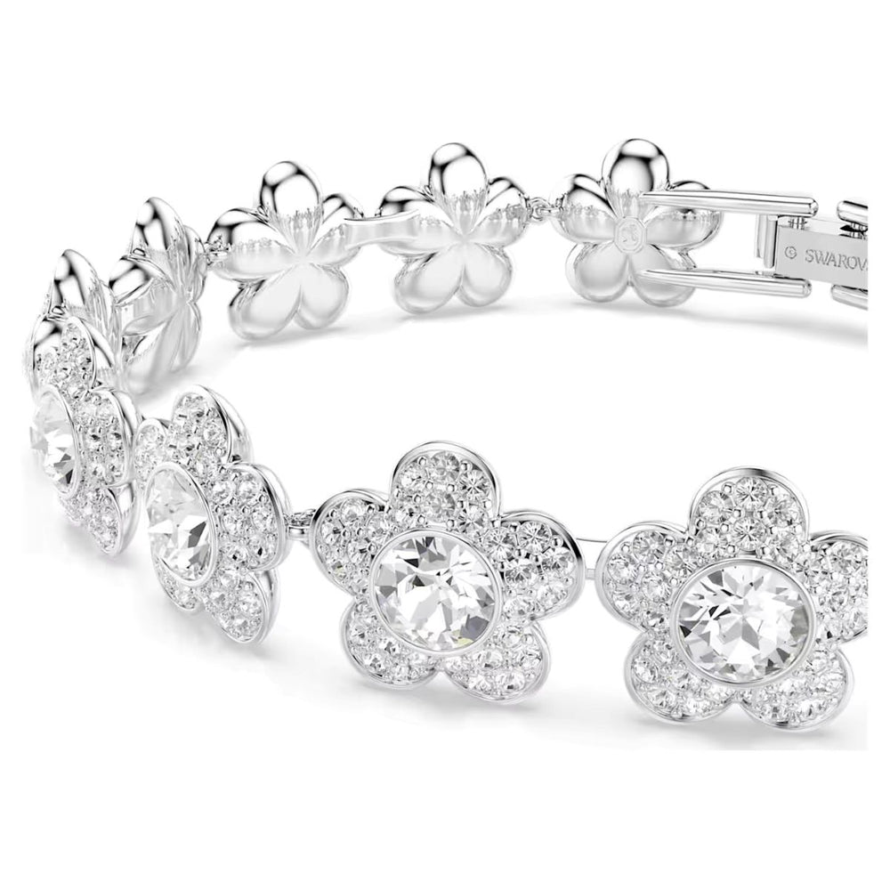 Ariana Grande x Swarovski Flower Tennis Bracelet - White with Rhodium Plating 5749182