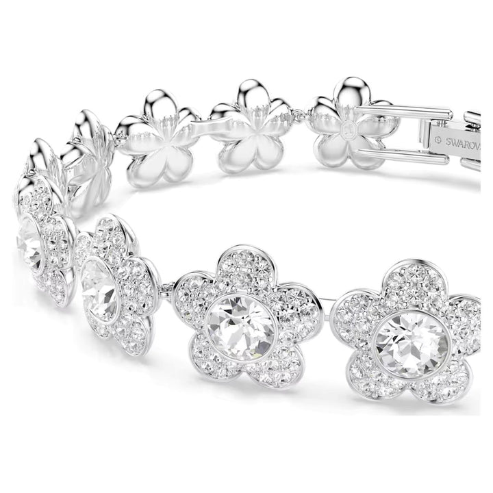 Ariana Grande x Swarovski Flower Tennis Bracelet - White with Rhodium Plating 5749182