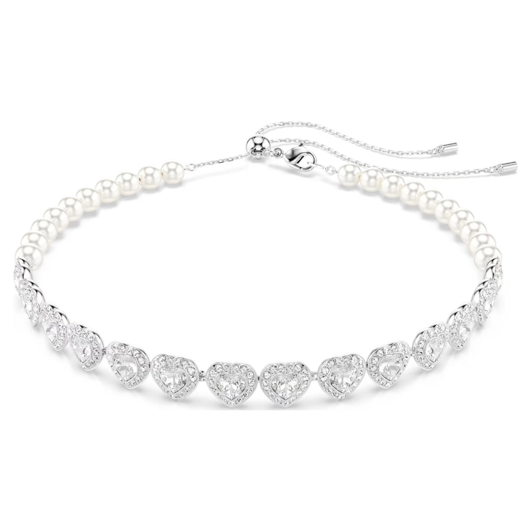 Swarovski Ariana Grande x Swarovski Tennis Choker - White with Rhodium Plating 5720861
